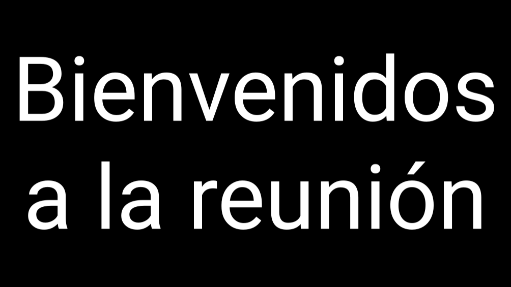 Mensaje a pantalla completa mostrado en la Pantalla Pública