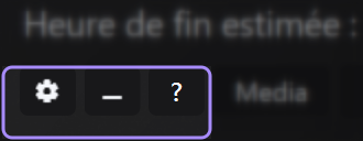 Zone 7 - Outils rapides sur l'écran principal