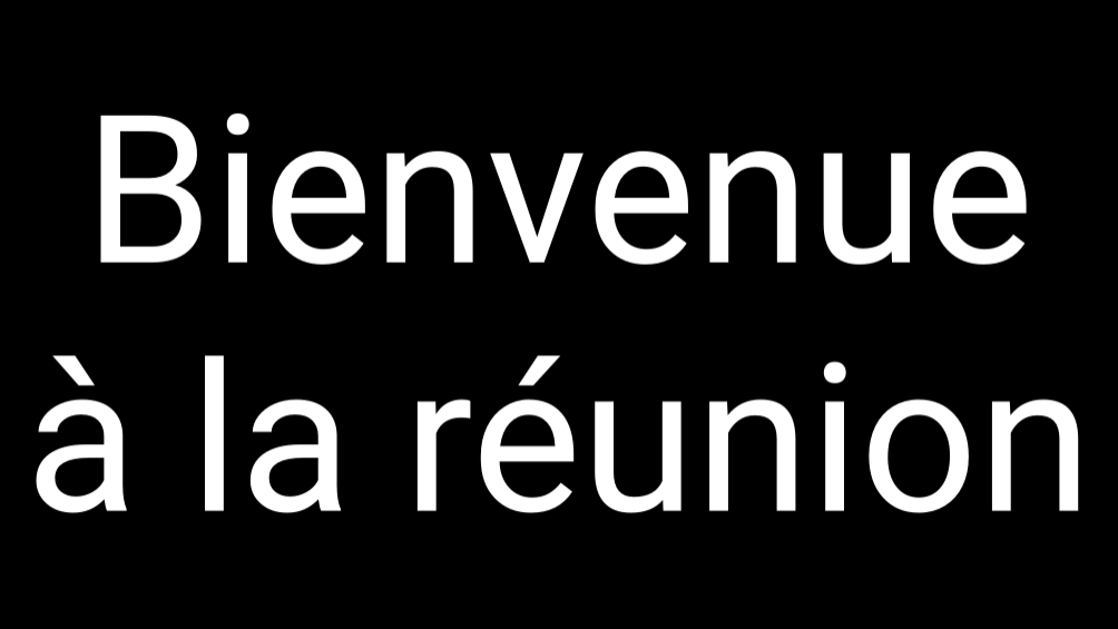Message plein écran affiché sur l’Écran public