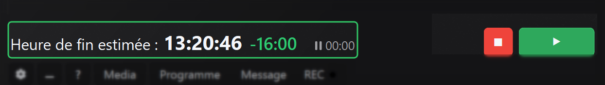 Heure de fin estimée, delta et temps de pause mis à jour en temps réel