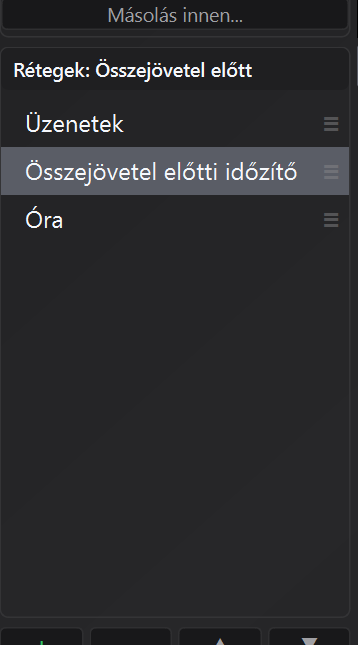 Elrendezés szerkesztése az Időzítő képernyő szerkesztőben