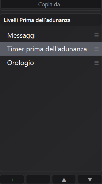 Modifica layout nell&rsquo;editor Schermo Contatempo
