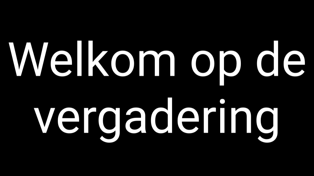 Bericht op volledig scherm op het Openbaar scherm