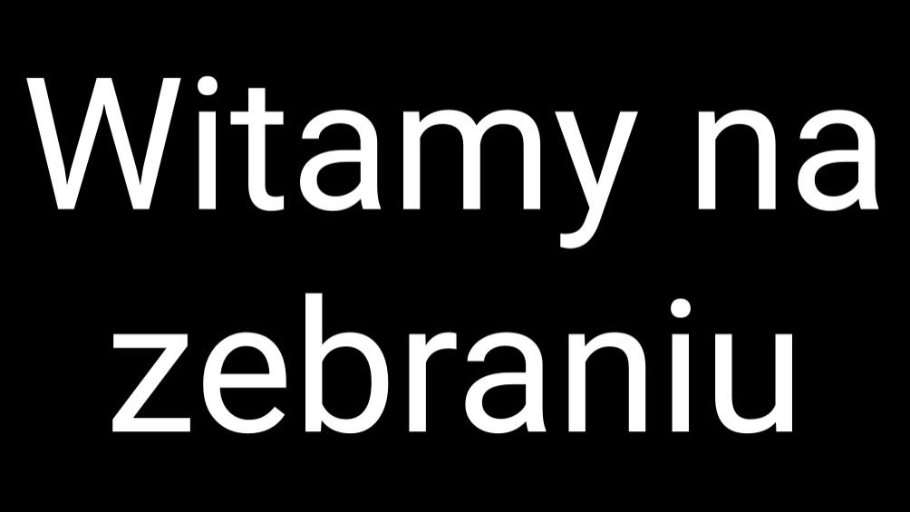 Wiadomość pełnoekranowa na Ekranie publicznym