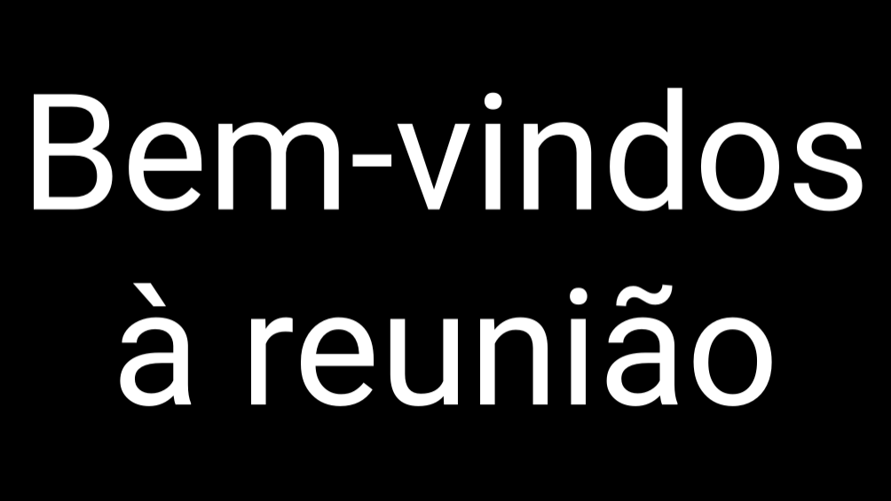 Mensagem em tela cheia exibida na Tela Pública