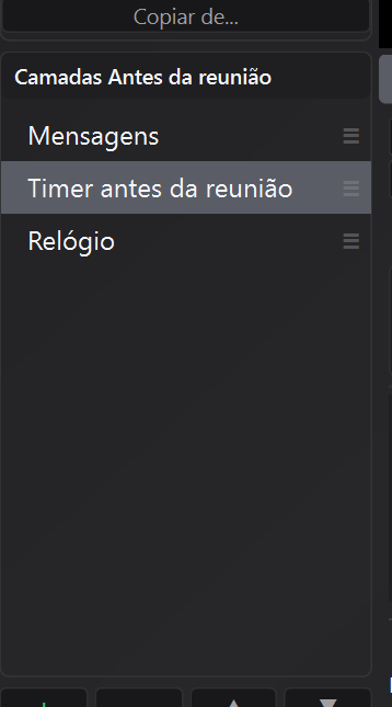 Editar layout no editor de tela do contador de tempo